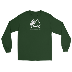 Classic Always Motivated Logo Long Sleeve Tee (Forest Green/White)
