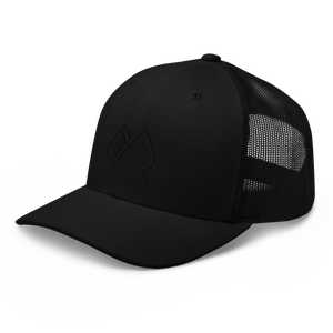 Always Motivated Logo Trucker Cap (Black/Black)