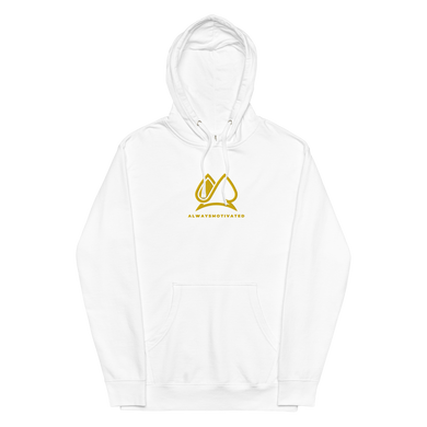 Always Motivated Logo Hoodie - White/Gold