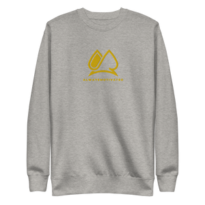 Classic Always Motivated Premium Sweatshirt (Grey/Gold)