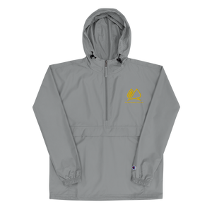 Always Motivated x Champion Packable Jacket- Grey/Gold