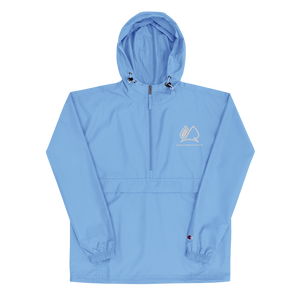 Always Motivated x Champion Packable Jacket - Light Blue/White