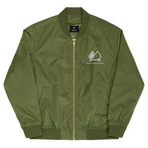 Always Motivated Bomber jacket ( Green/White)