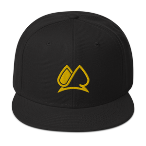 Always Motivated Logo Snapback Adjustable Hat - Black/Gold
