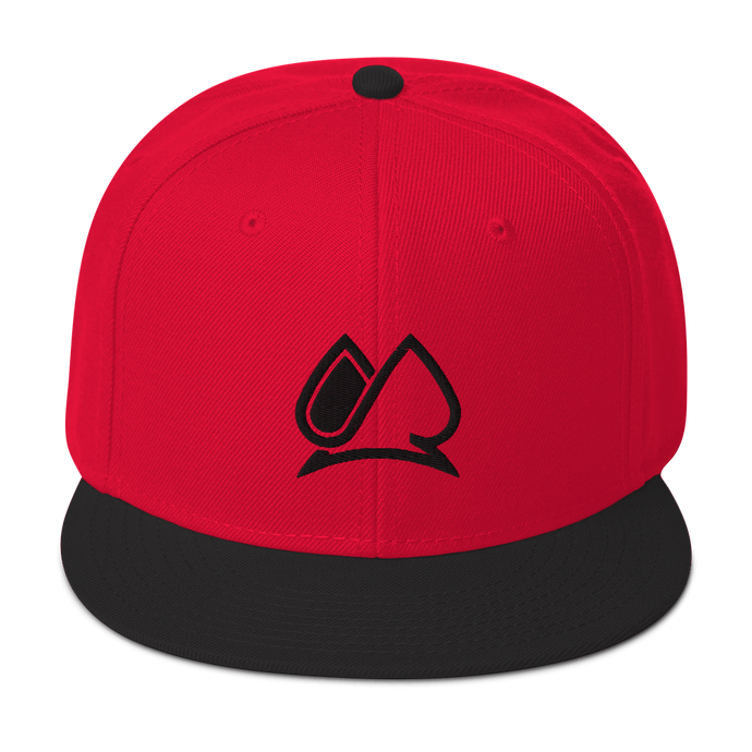 Always Motivated Logo Snapback Adjustable Hat -( Red/Gold)