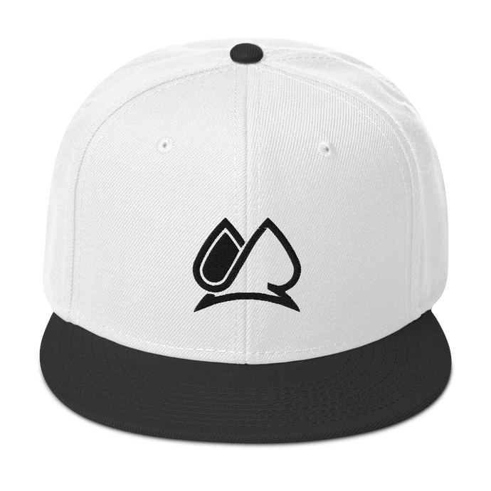 Always Motivated Logo Snapback Adjustable Hat - (White /Black)