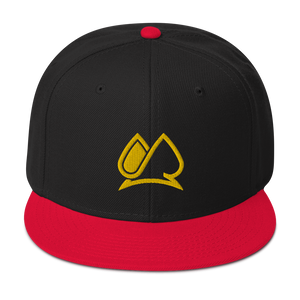 Always Motivated Logo Snapback Adjustable Hat - (Black-Red/Gold)