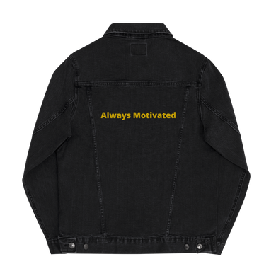 Always Motivated denim jacket Black/Gold