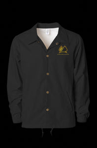 Always Motivated Windbreaker Coaches Jacket (Black/Gold)