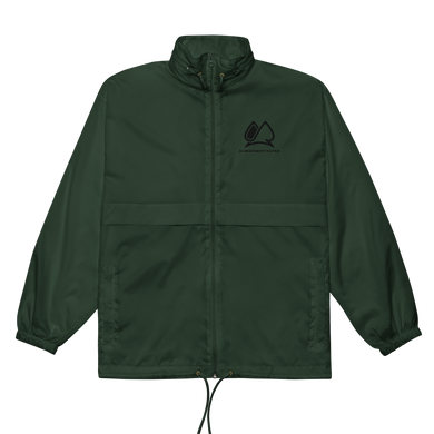 Always Motivated Windbreaker - Forest Green/Black