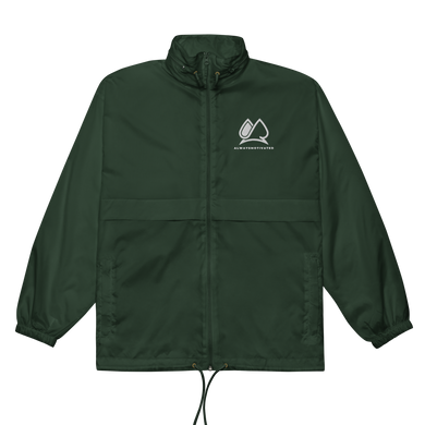 Always Motivated Windbreaker - Forest Green/White