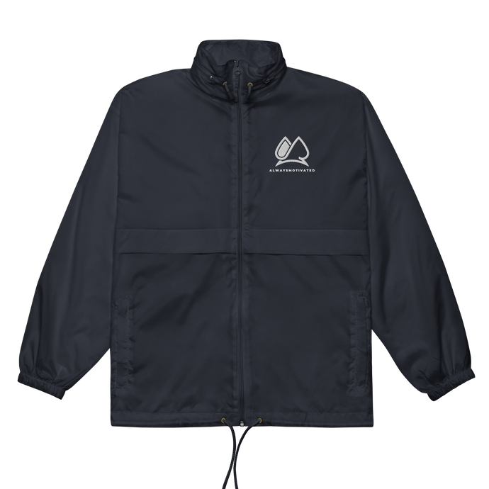 Always Motivated Windbreaker - Navy/White