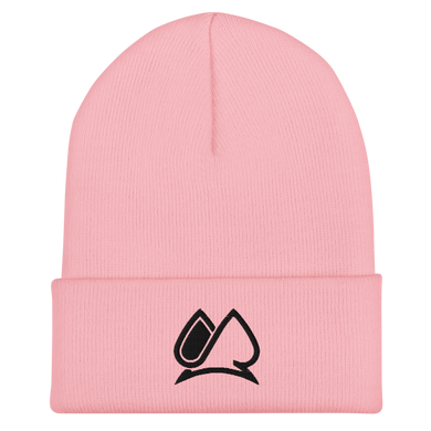 Always Motivated Logo Cuffed Beanie (Pink/Black)