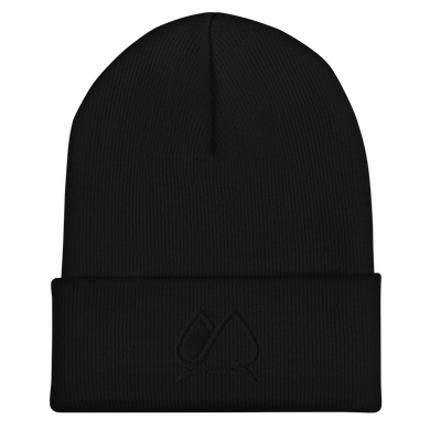 Always Motivated Logo Cuffed Beanie (Black/Black)