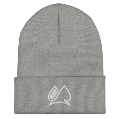 Always Motivated Logo Cuffed Beanie (Grey/White)