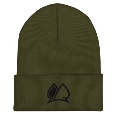 Always Motivated Logo Cuffed Beanie (Olive/Black)