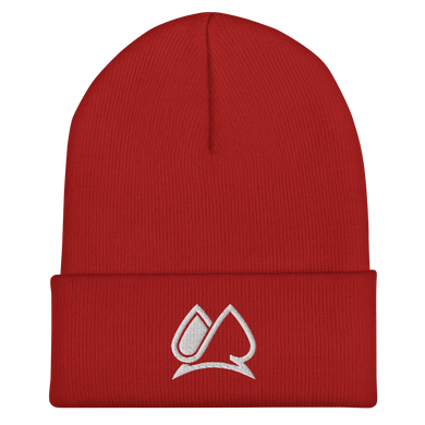 Always Motivated Logo Cuffed Beanie (Red/White)
