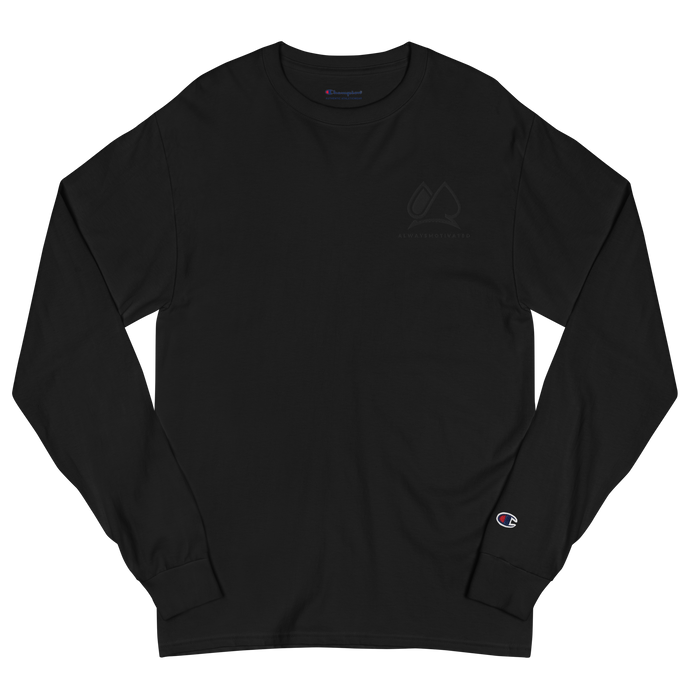 Always Motivated x Champion - Long Sleeve T-shirt (Black/Black)