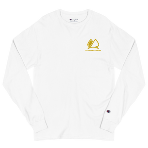 Always Motivated x Champion - Long Sleeve T-shirt (White/Gold)