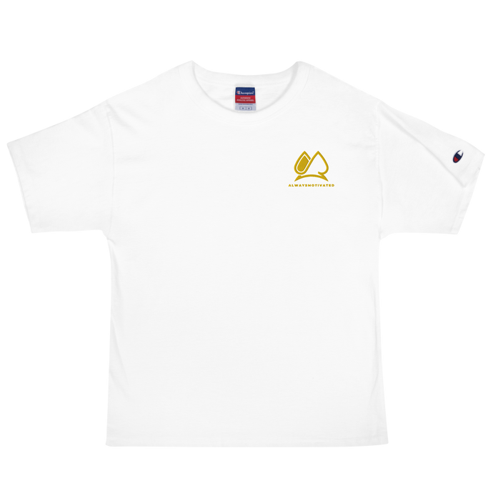 Always Motivated x Champion T-Shirt (White/Gold)