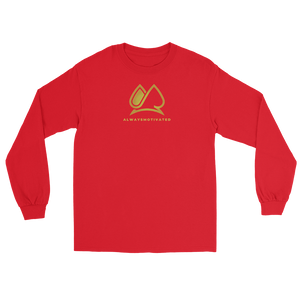 Classic Always Motivated Logo Long Sleeve Tee (Red/Gold)