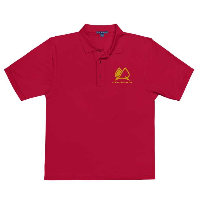 Always Motivated Polo (Red/Gold)