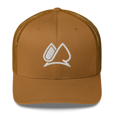 Always Motivated Logo Trucker Cap (Caramel/White)