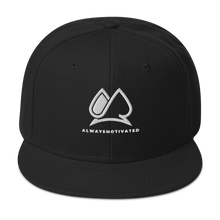 Always Motivated Snapback Adjustable Hat - Black/White