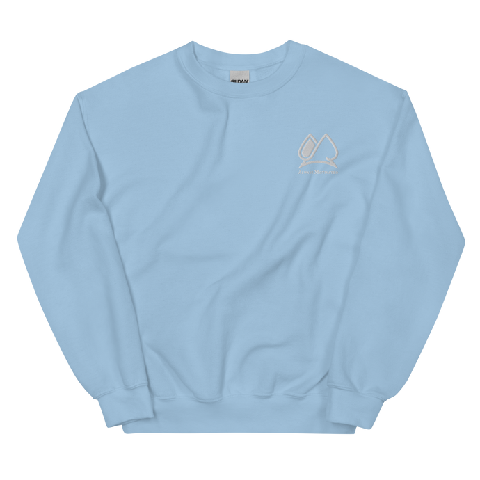 Always Motivated Sweatshirt -Light Blue/White