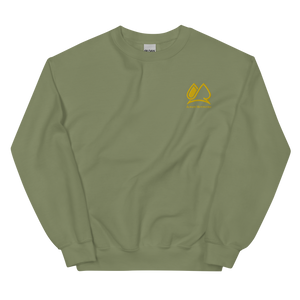 Always Motivated Sweatshirt -Military Green/Gold