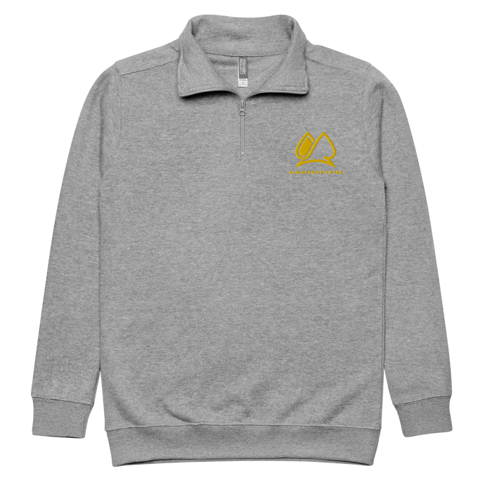 Always Motivated fleece pullover-Grey/Gold