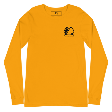 Always Motivated Long Sleeve Tee (Gold/Black)