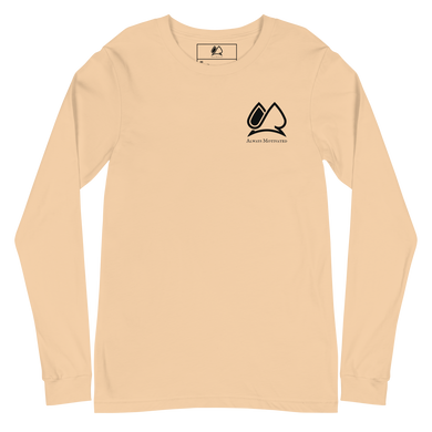 Always Motivated Long Sleeve Tee (Sand/Black)