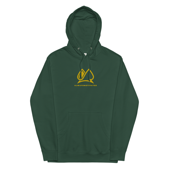 Always Motivated Logo Hoodie - Green/Gold