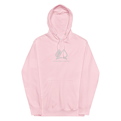 Always Motivated Logo Hoodie - Light Pink/White