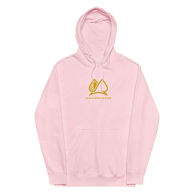 Always Motivated Logo Hoodie - Light Pink/Gold