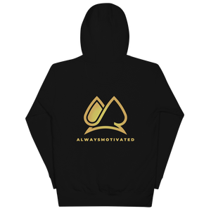 HOODIE "STAY MOTIVATED" - Black/Gold