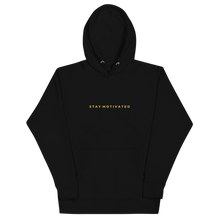 HOODIE "STAY MOTIVATED" - Black/Gold