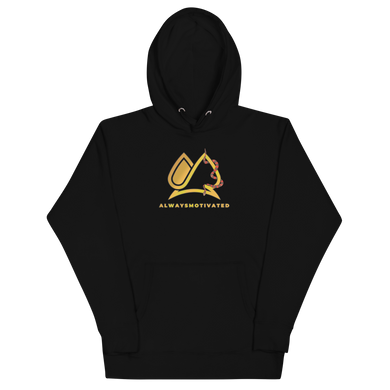 Always Motivated Snake Unisex Hoodie - Black