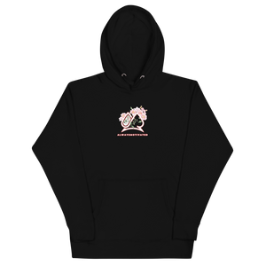 Always Motivated logo with flower Unisex Hoodie Black