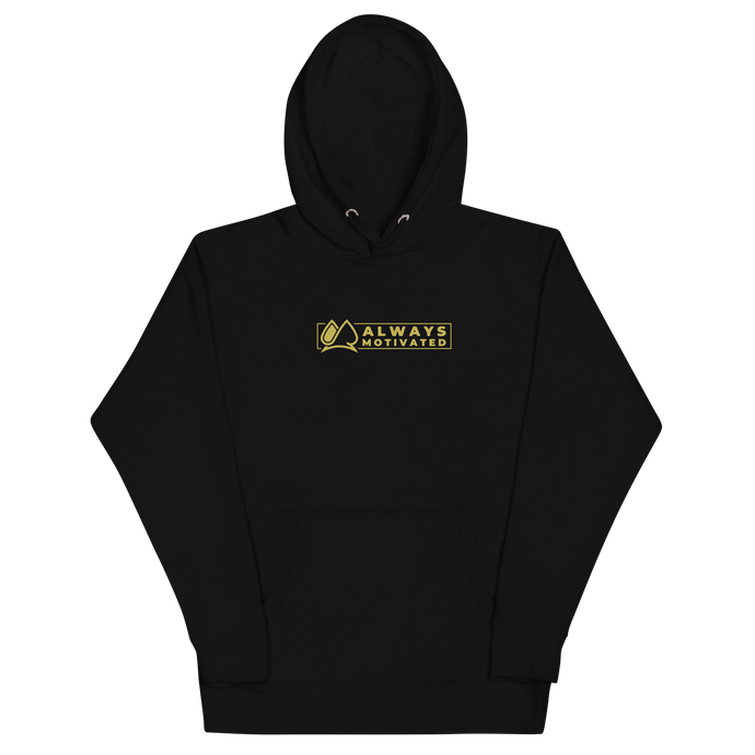 Always Motivated Square - Unisex Hoodie Black