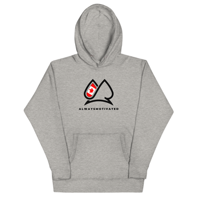 Always Motivated Canadian Flag Hoodie - Grey