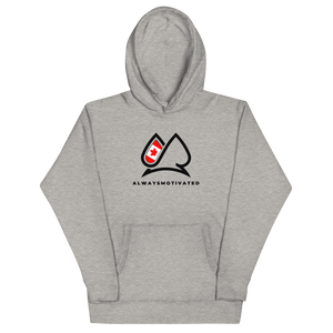 Always Motivated Canadian Flag Hoodie - Grey