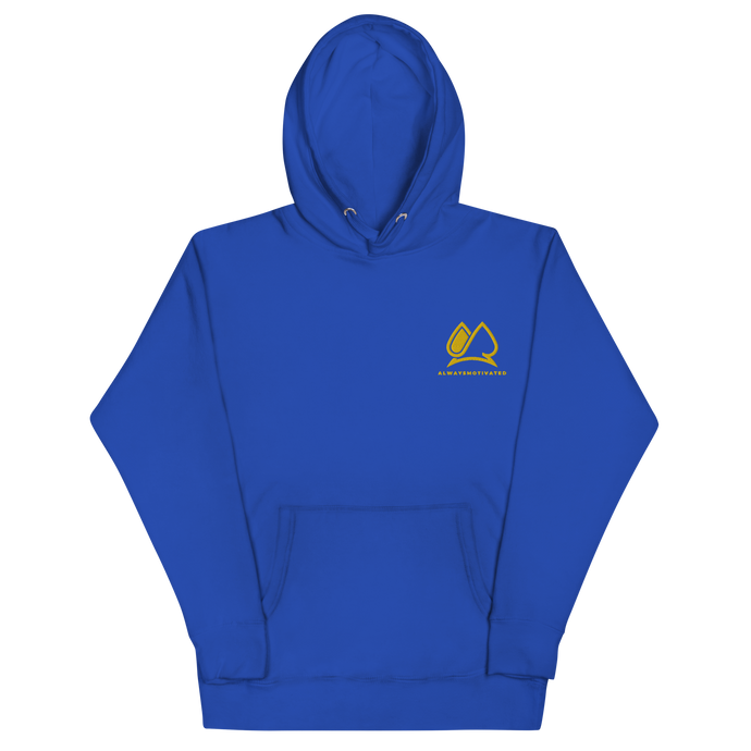 Always Motivated Hoodie - Bleu/Gold