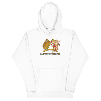 Always Motivated x Angel Unisex Hoodie- White