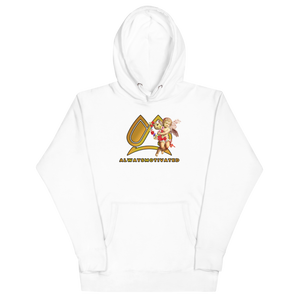 Always Motivated x Angel Unisex Hoodie- White