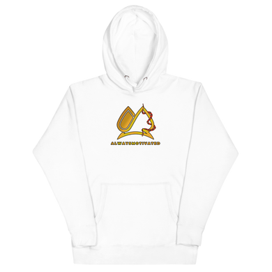 Always Motivated Snake Unisex Hoodie - White