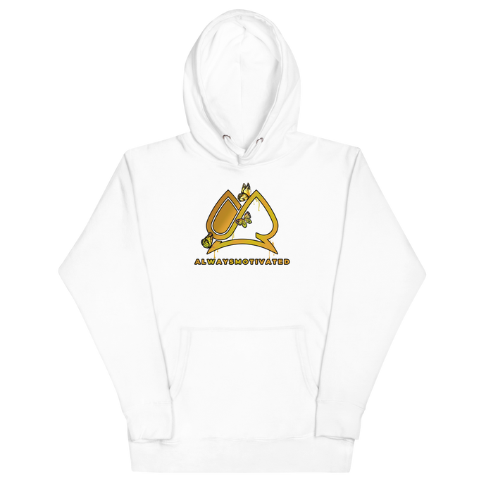 Always Motivated Butterfly Unisex Hoodie - White