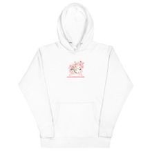 Always Motivated logo with flower Unisex Hoodie White