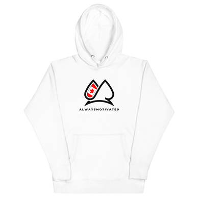 Always Motivated Canadian Flag Hoodie - White